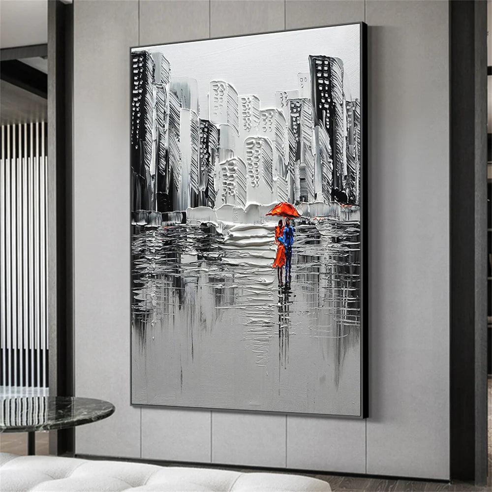 Abstract Urban Landscape Textured Painting #UL008