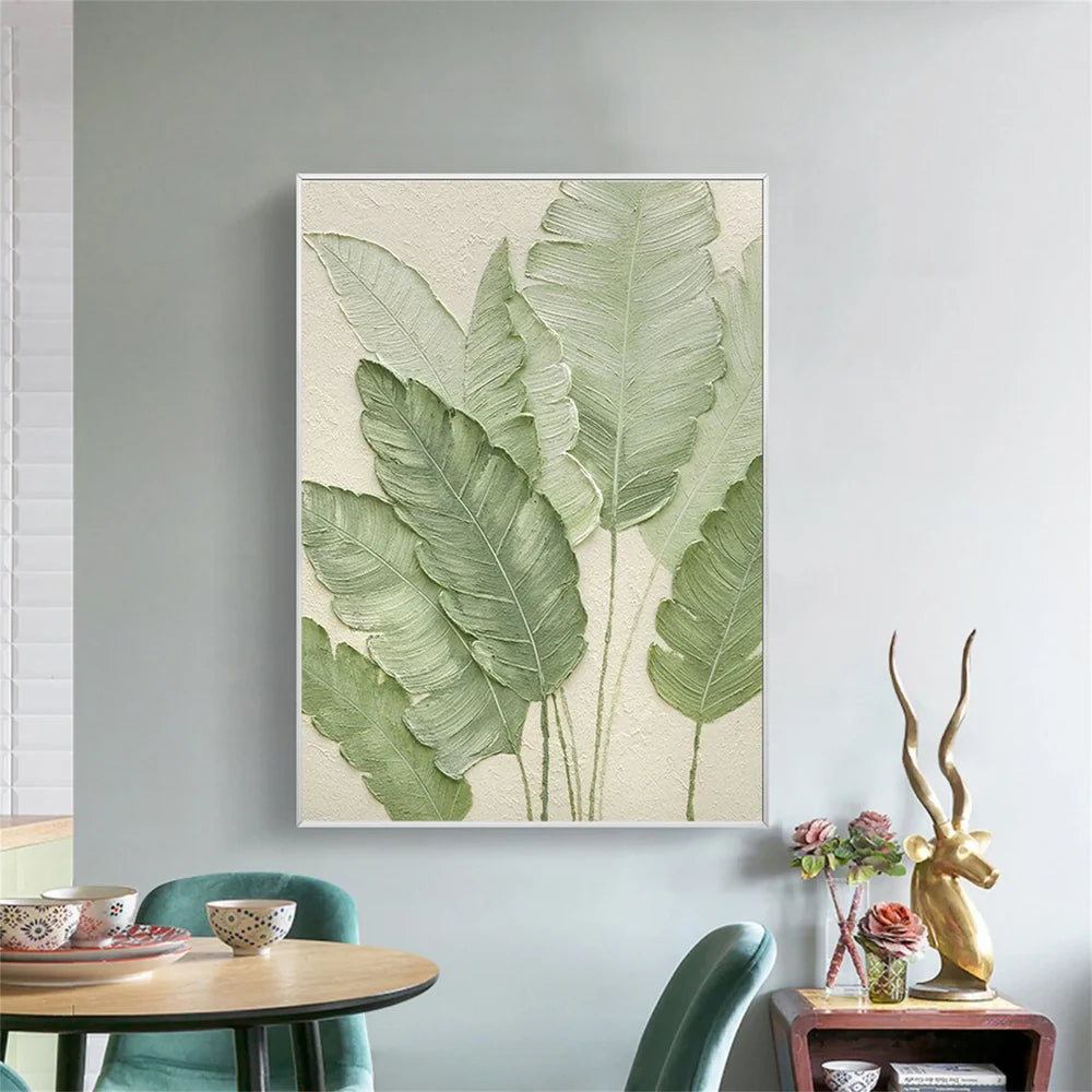 Abstract Flower And Tree Textured Canvas Art #MF065