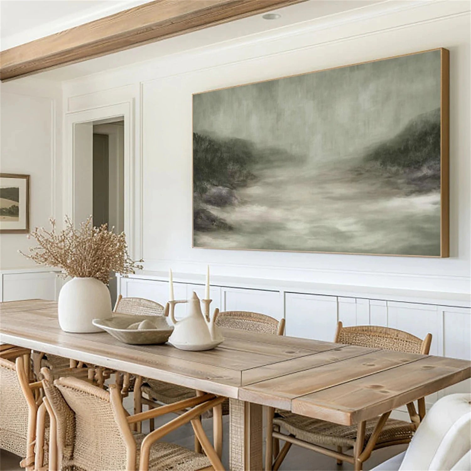 Green Abstract Wall Art #VA114