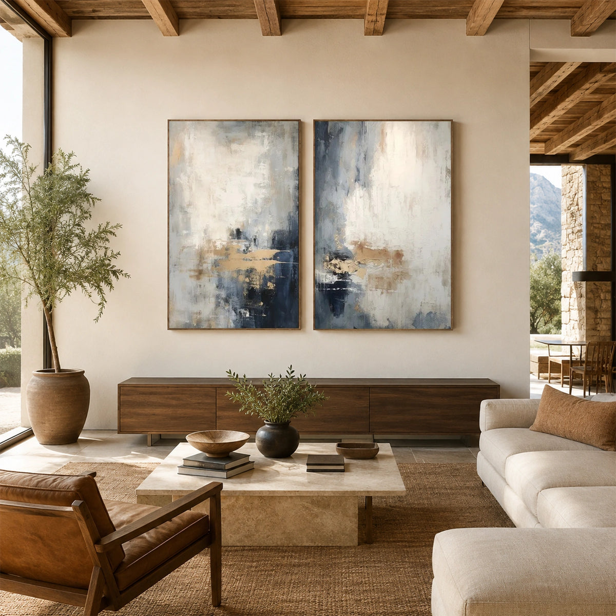 Abstract Wall Art Set of 2 #VA385