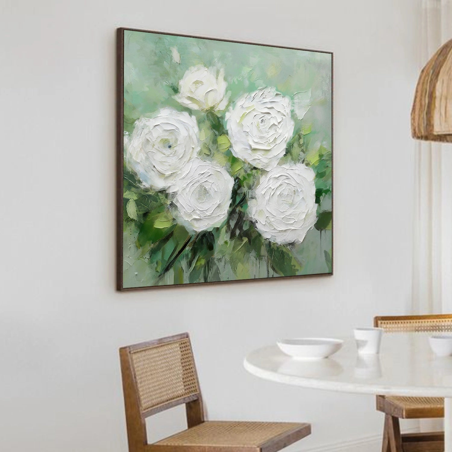 Abstract Flower And Tree Textured Canvas Art #MF166