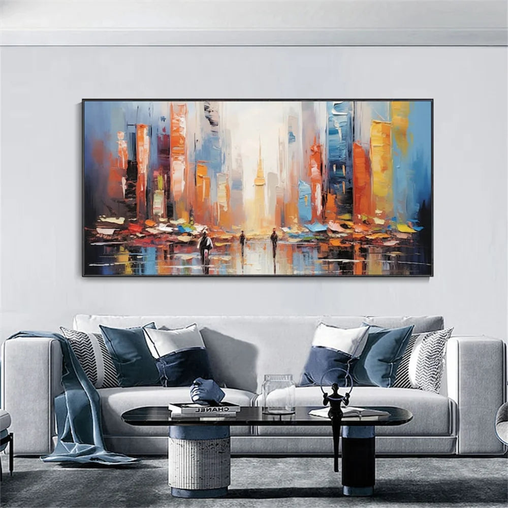 Abstract Urban Landscape Textured Painting #UL014