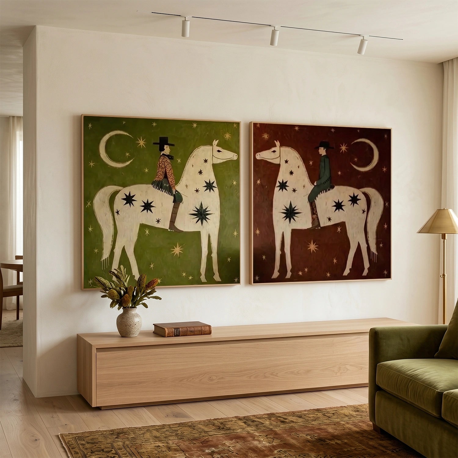 Americana Wall Art Square Set of 2 #AM088