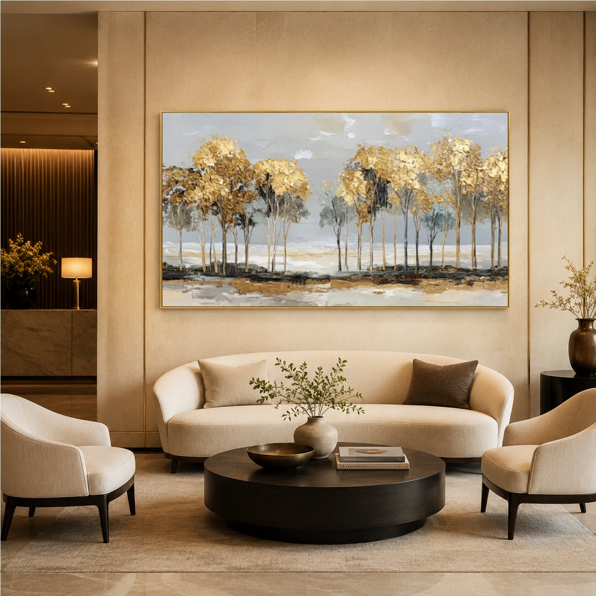Abstract Flower And Tree Canvas Art #MF228
