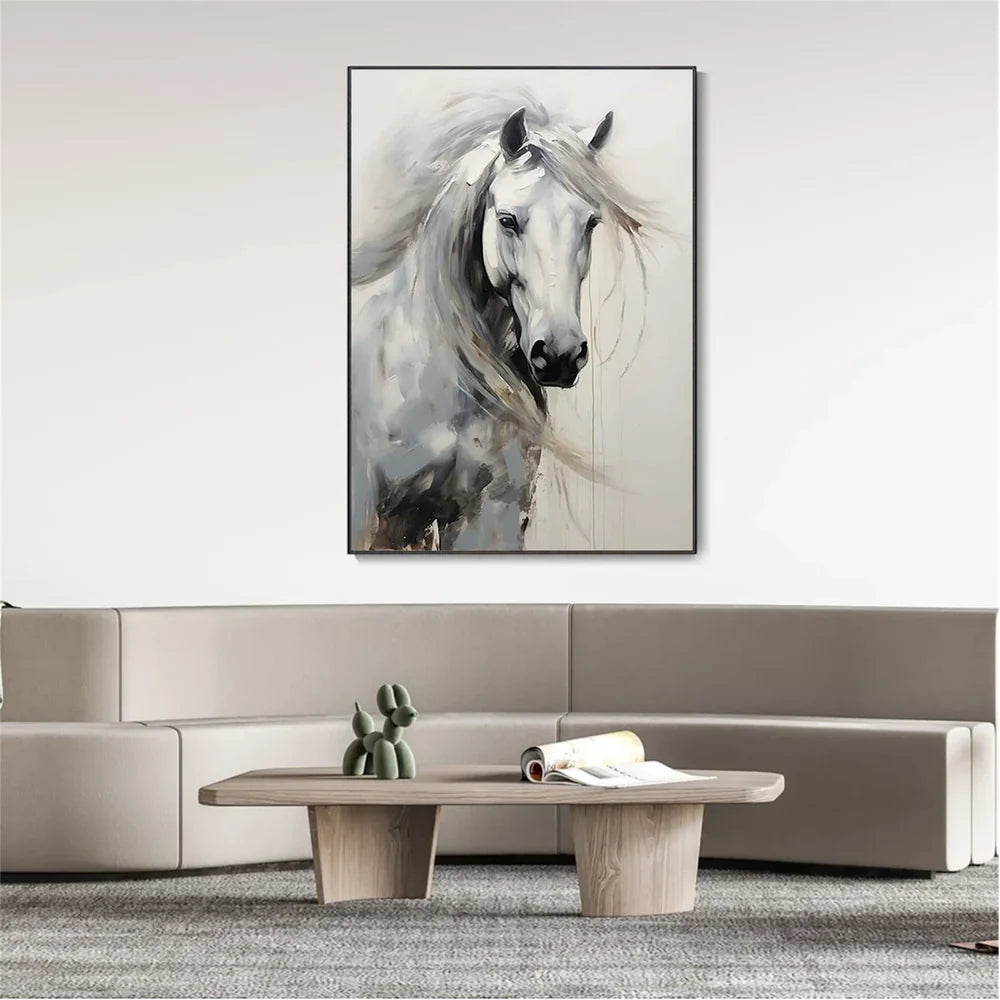 Abstract Animal Horse Canvas Art #DW021