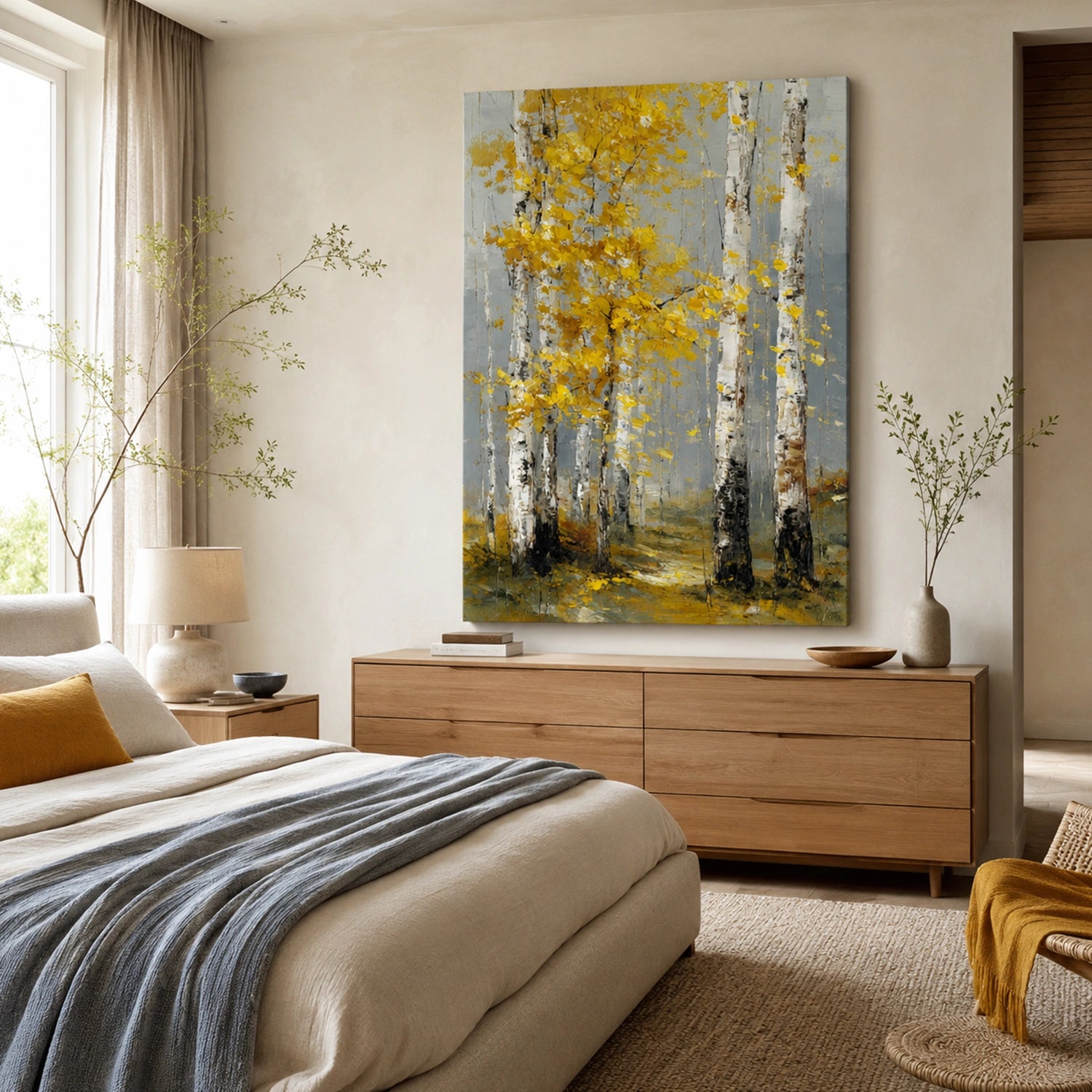Abstract Flower And Tree Canvas Art #MF201