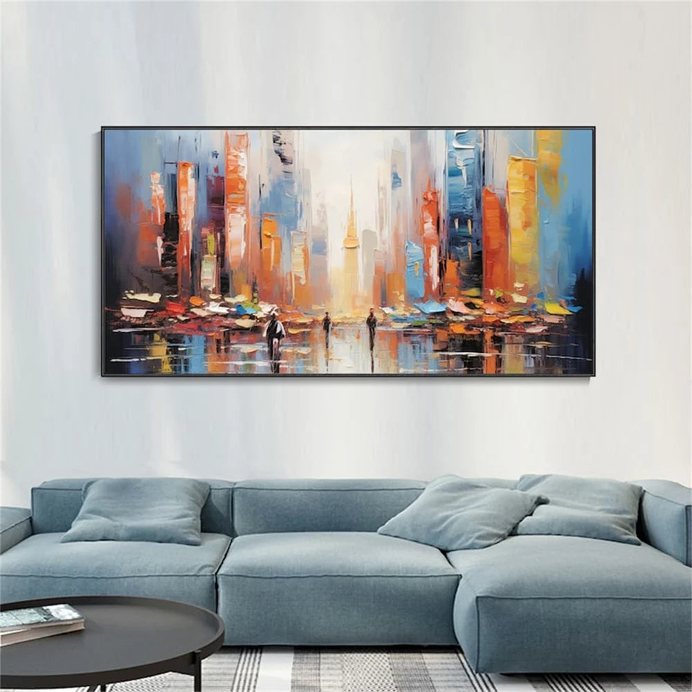 Abstract Urban Landscape Textured Painting #UL014