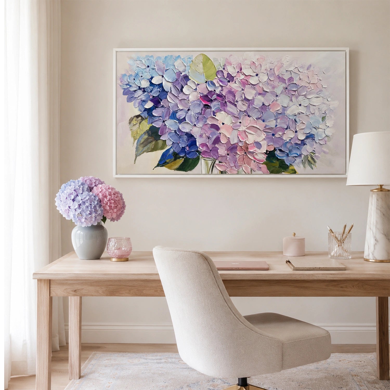 Abstract Flower And Tree Textured Canvas Art #MF212