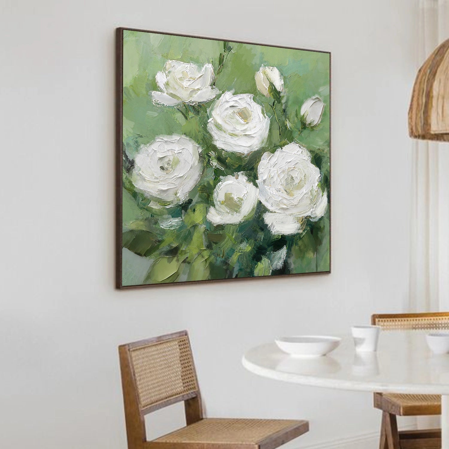 Abstract Flower And Tree Textured Canvas Art #MF167