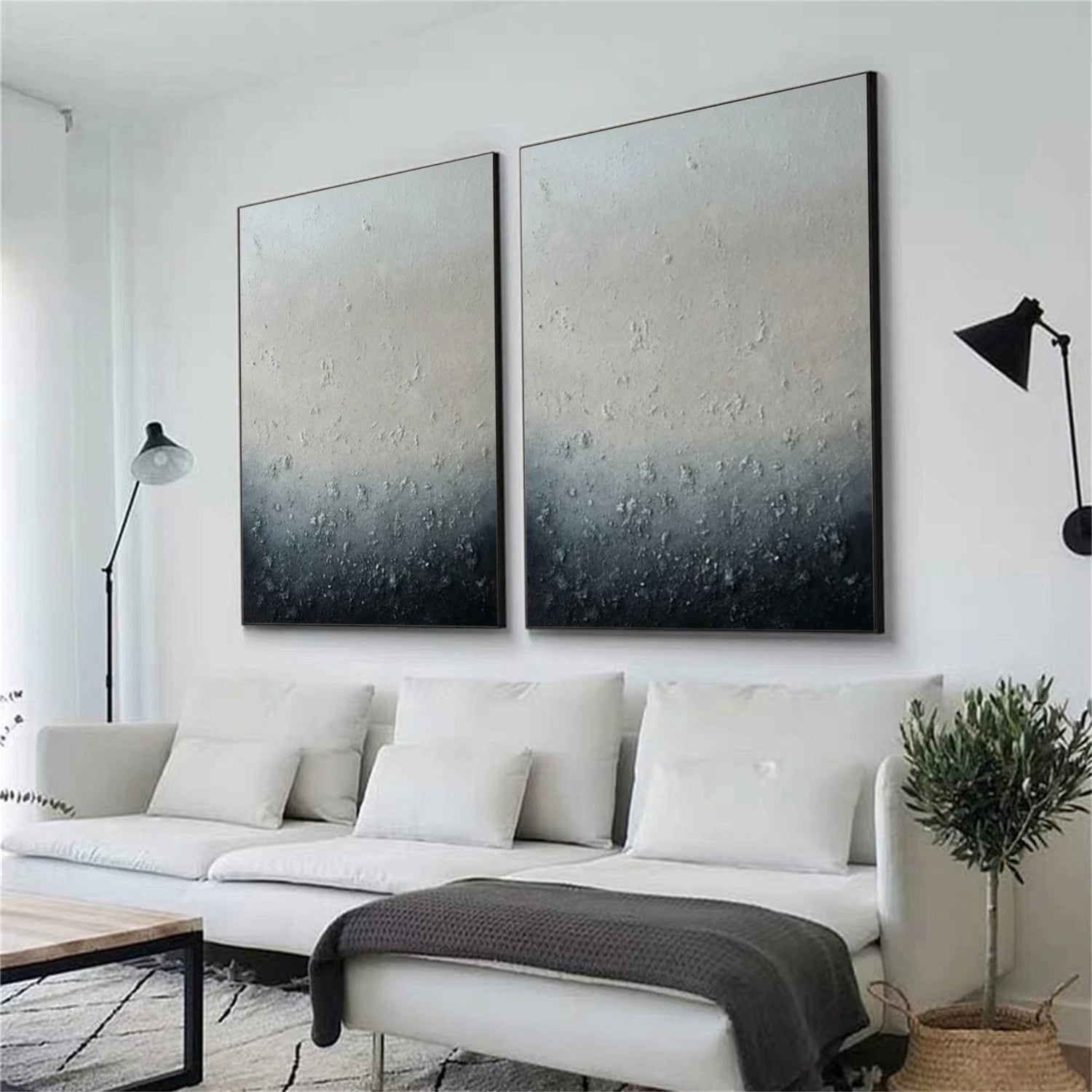 Abstract Textured Wall Art Set of 2 #VA141