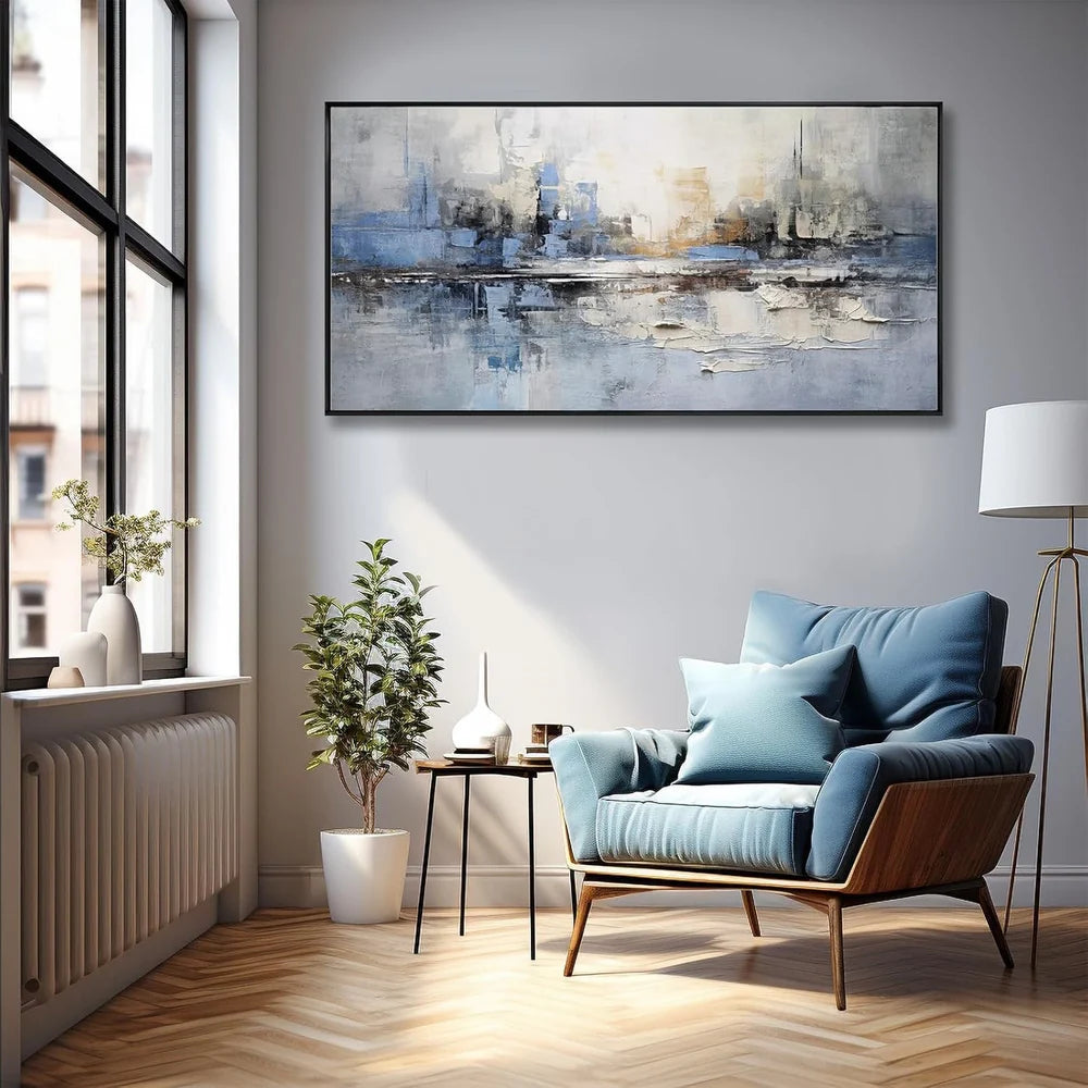 Abstract Urban Landscape Textured Painting #UL001