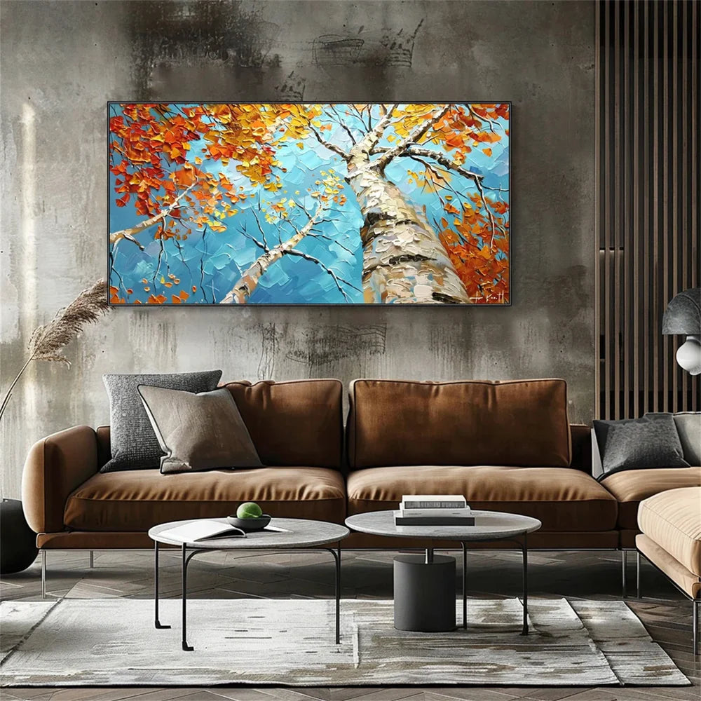Abstract Flower And Tree Canvas Art #MF037