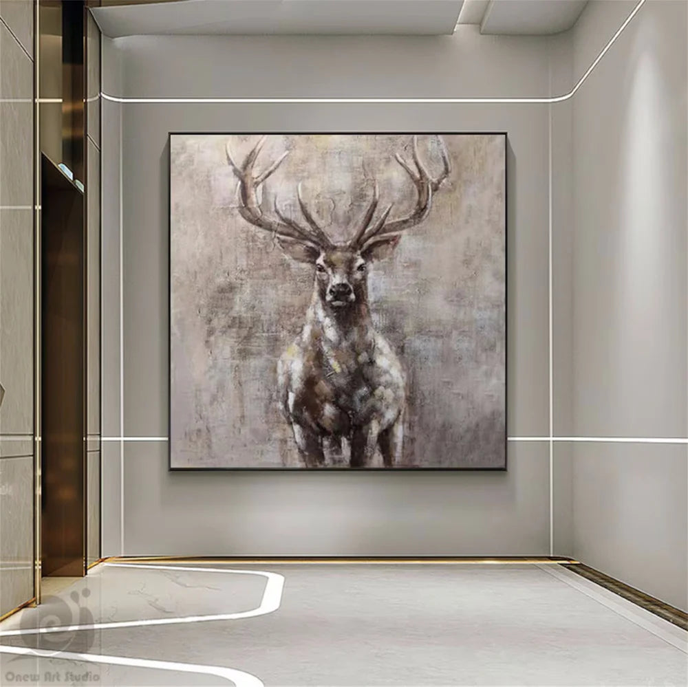 Abstract Animal Canvas Art #DW039