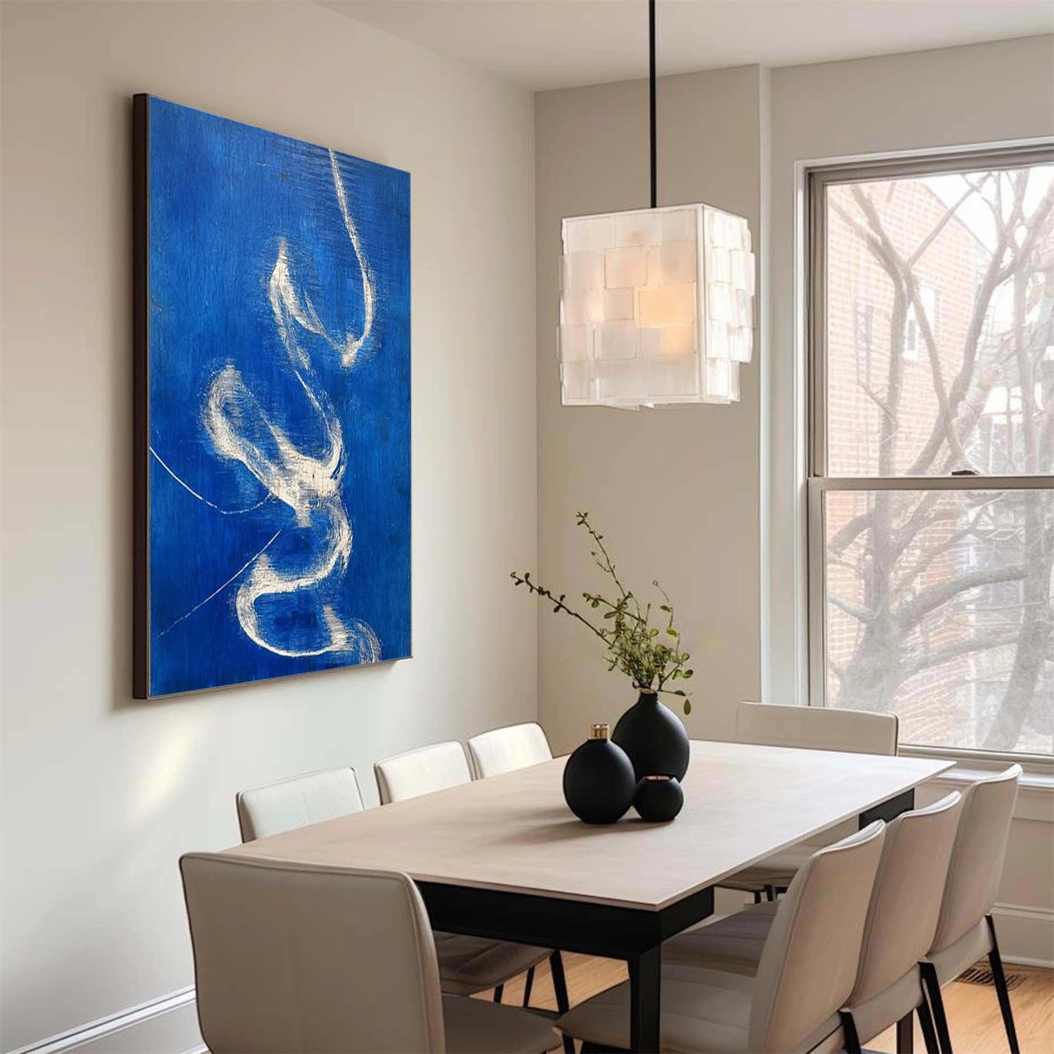Blue Wabi Sabi Wall Art #VS214