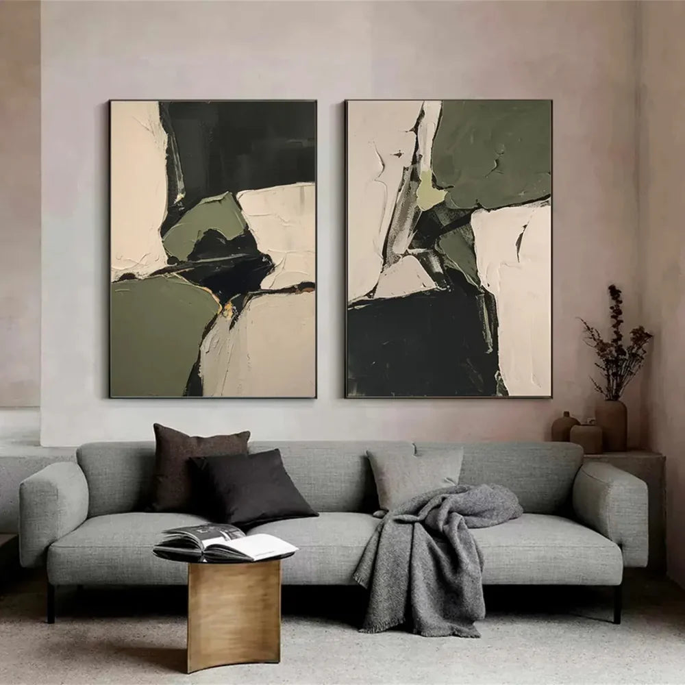 Abstract Textured Wall Art Set of 2 #VA076