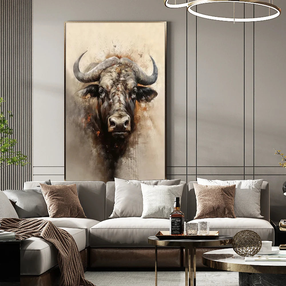 Abstract Animal Horse Canvas Art #DW020