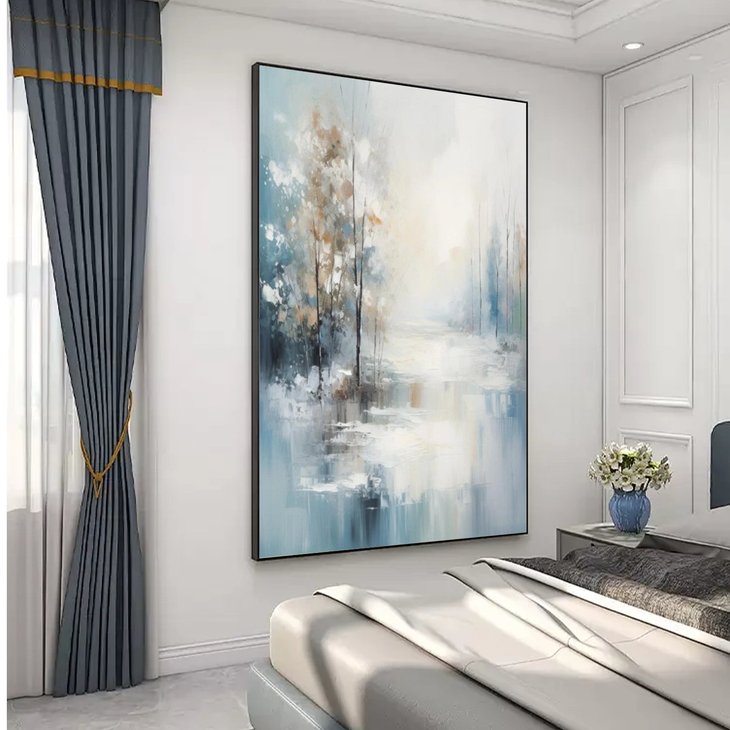 Abstract Flower And Tree Canvas Art #MF083