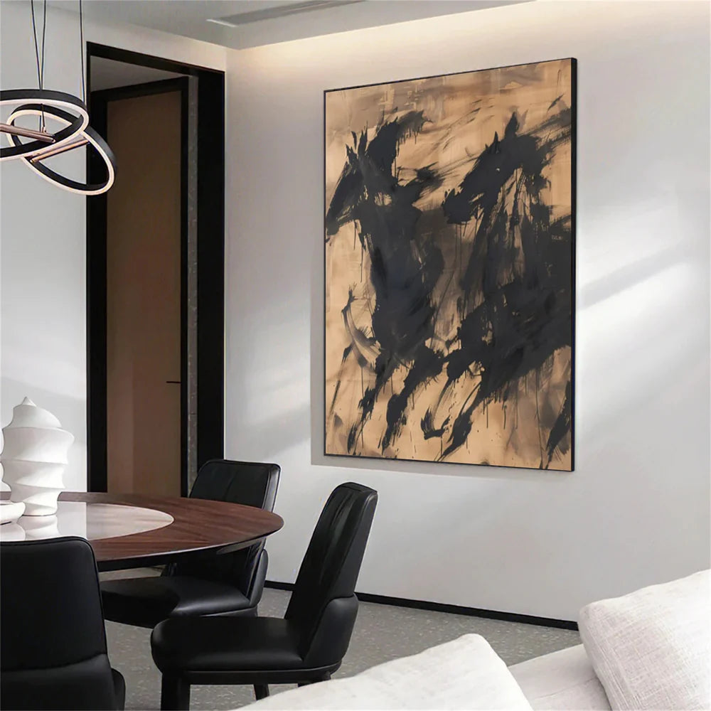 Abstract Animal Horse Canvas Art #DW050