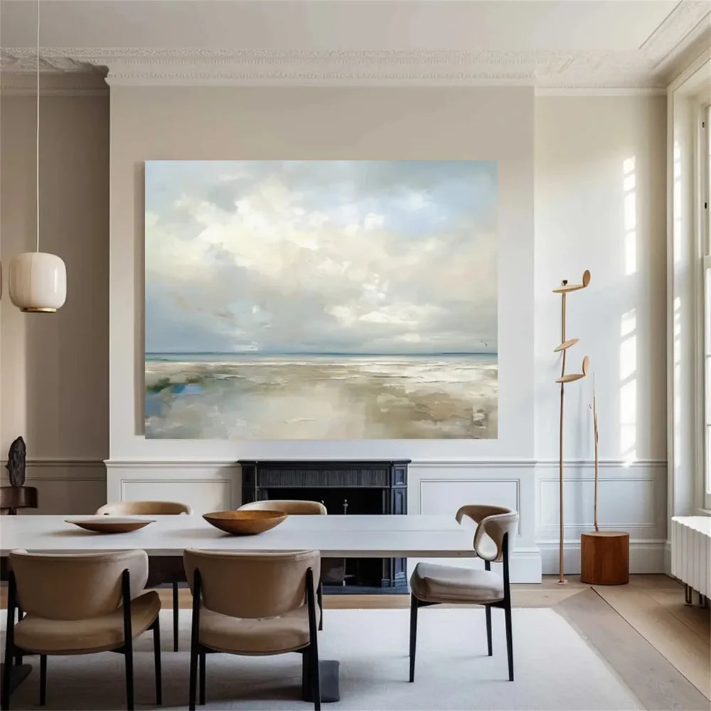 Abstract Ocean And Sky Canvas Art # OC029