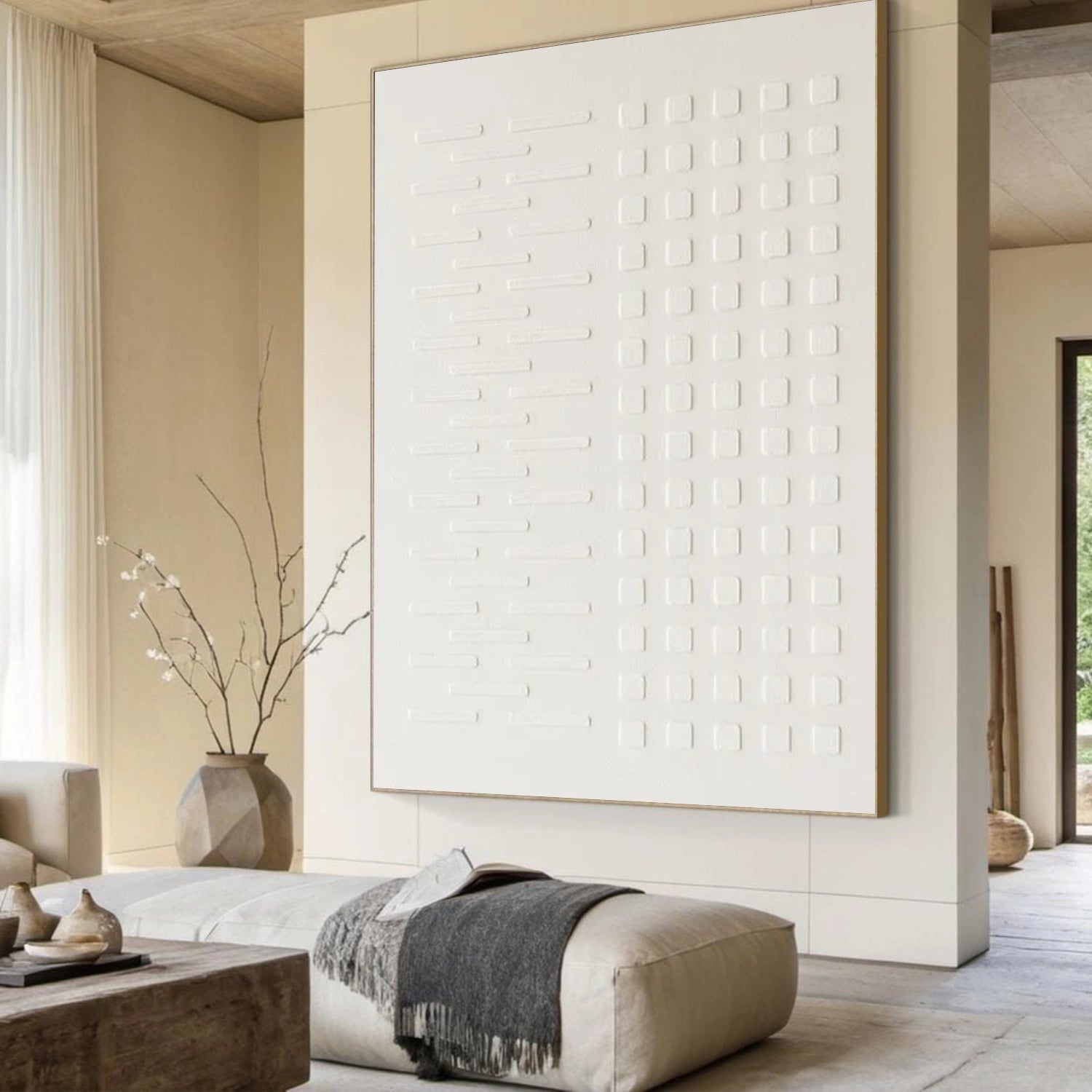 White Minimalist Wall Art #WM142