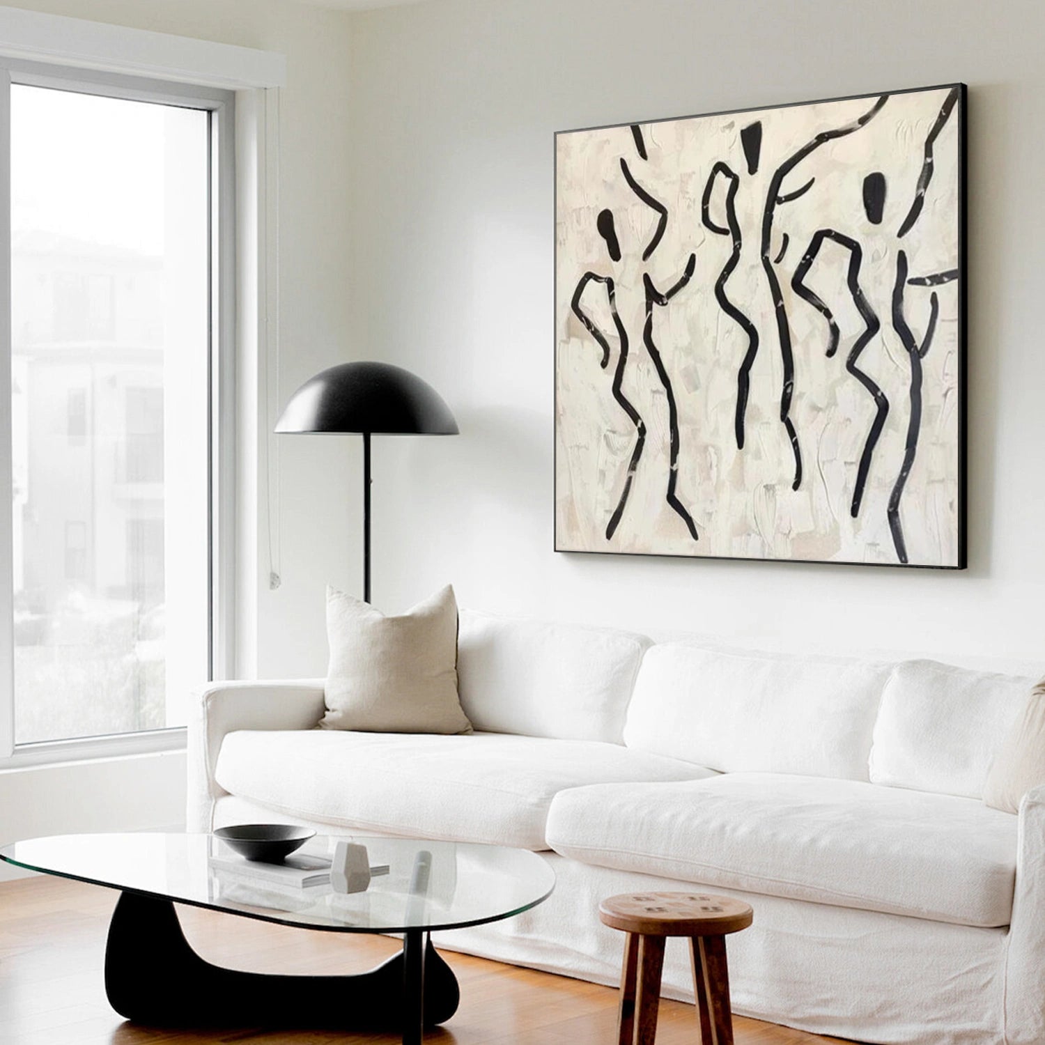 Black and White Abstract Wall Art #VA156