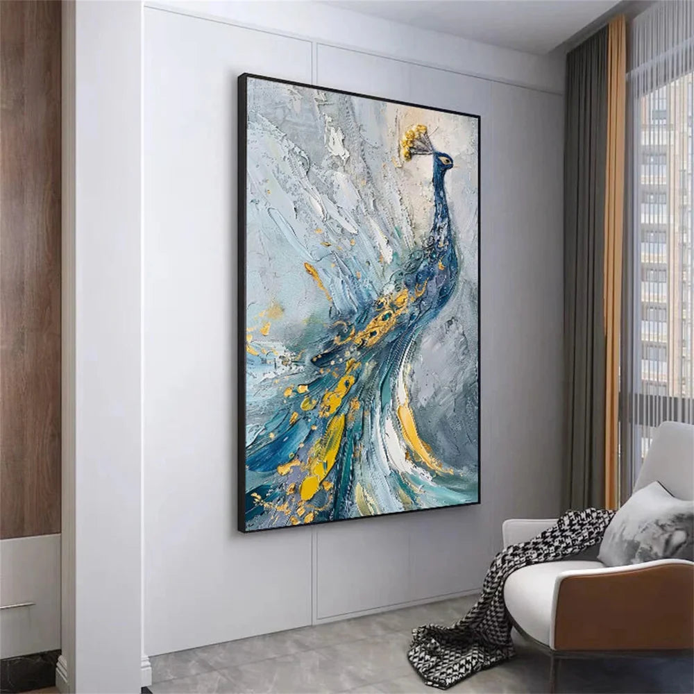 Colorful Abstract Animal Textured Canvas Art #DW009