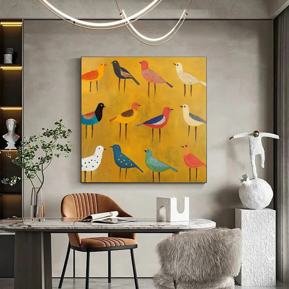 Colorful Abstract Animal Canvas Art #DW055