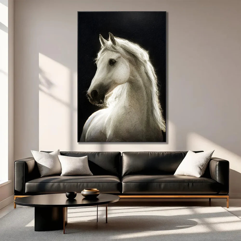 Abstract Animal Horse Canvas Art #DW069