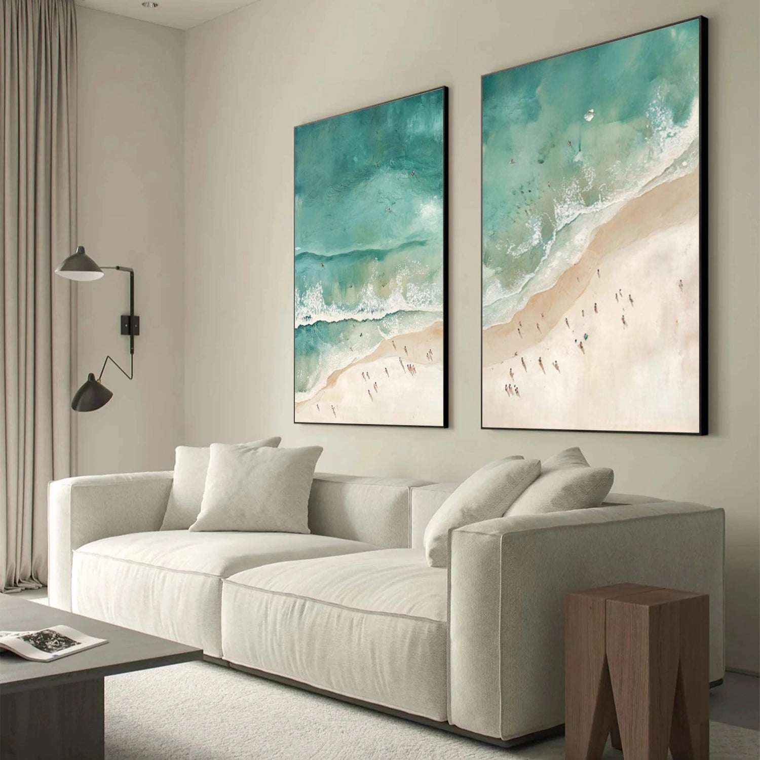 Swimming Sport Textured Canvas Painting #PB081