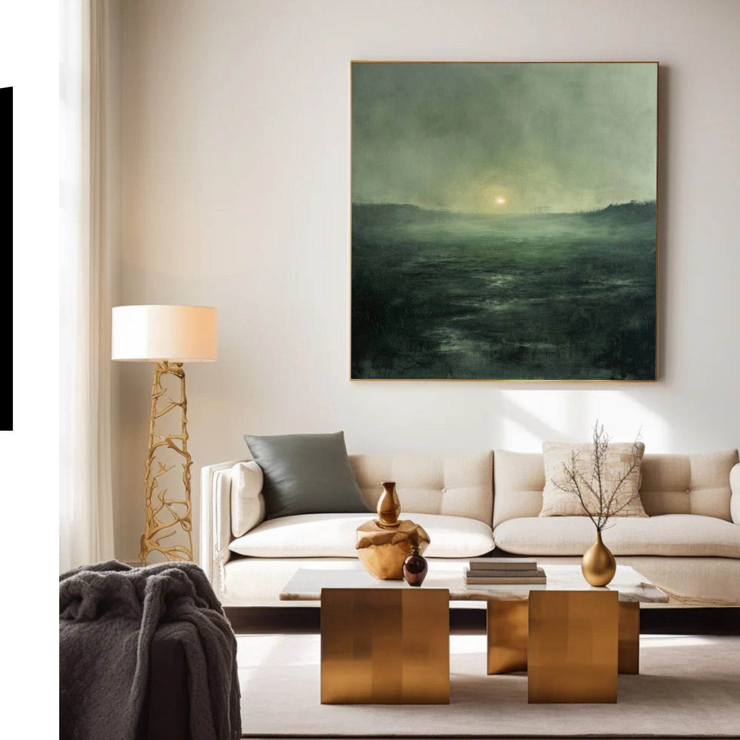 Abstract Mountain Canvas Art #BT041