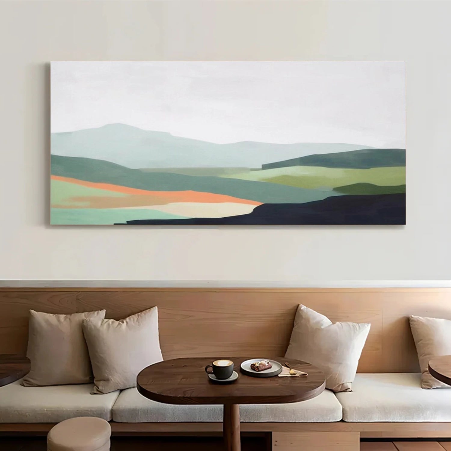 Abstract Mountain Canvas Art #BT064