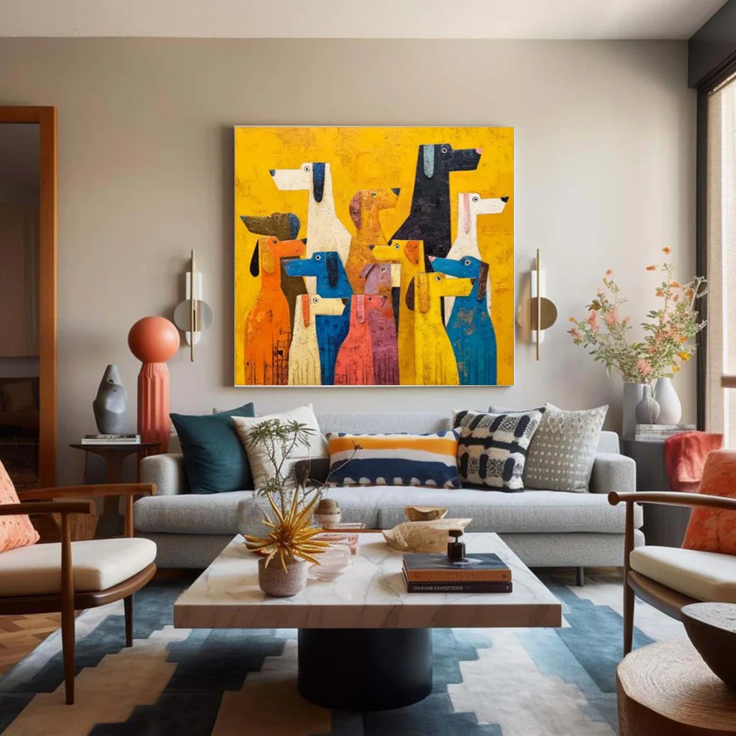 Abstract Animal Canvas Art #DW080