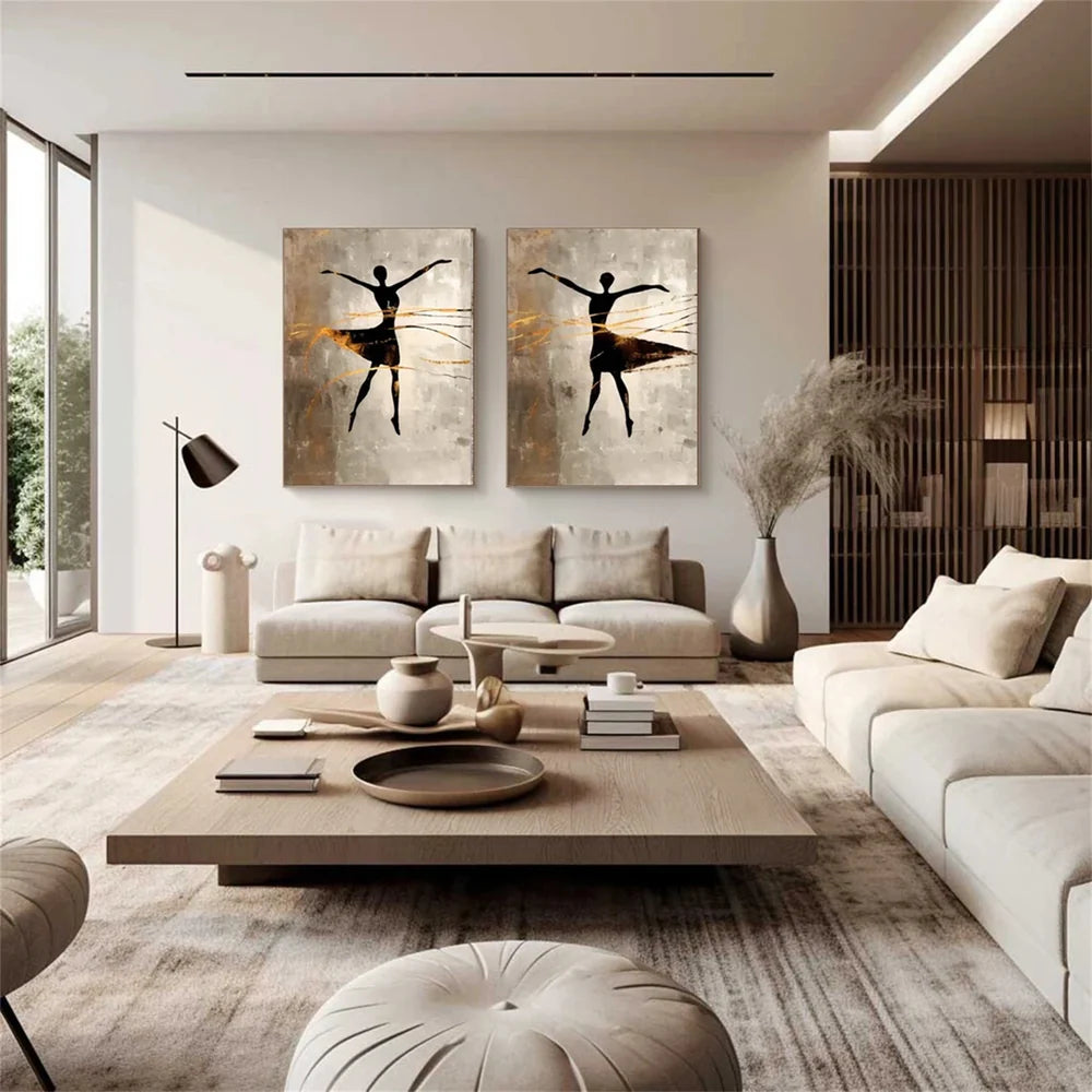 Abstract Portrait Set of 2 Wall Art # LA017