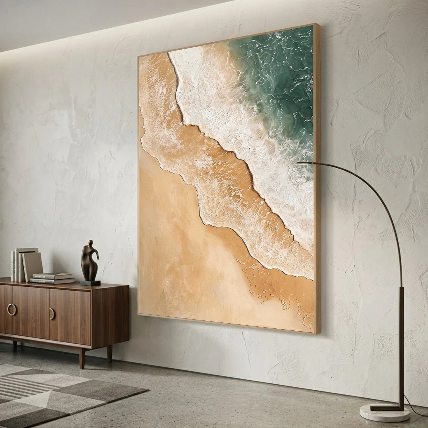 Abstract Ocean And Sky Canvas Art #OC189