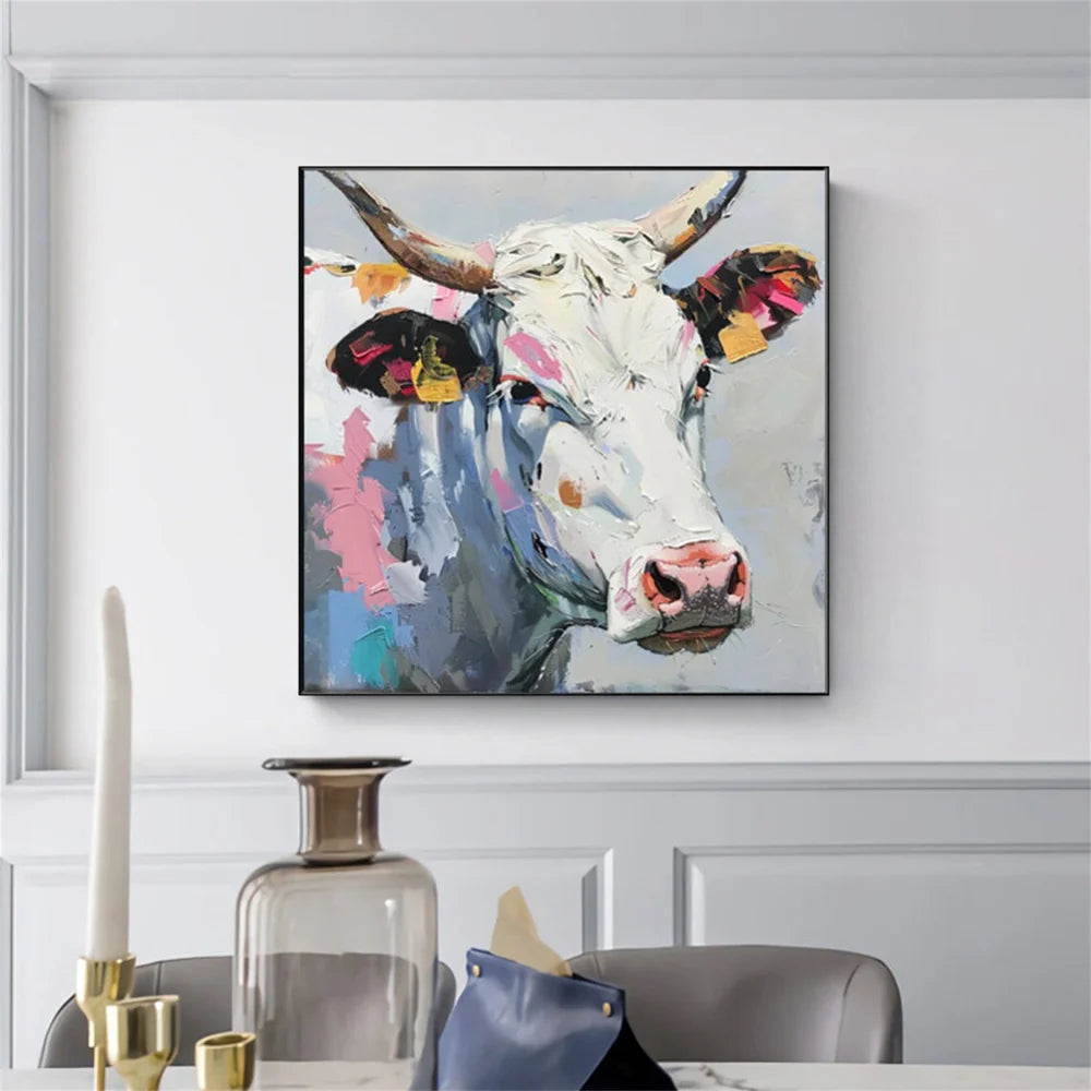 Colorful Abstract Animal Canvas Art #DW033