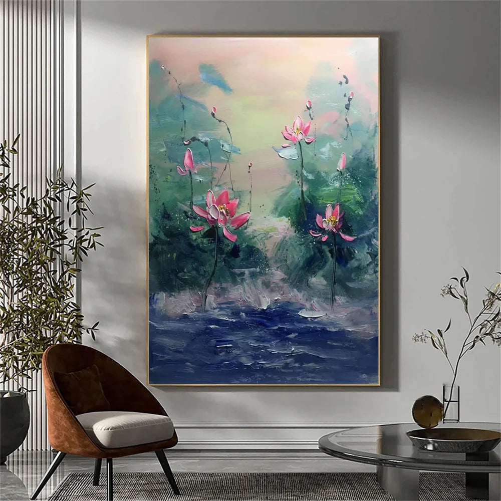 Abstract Flower And Tree Canvas Art #MF058