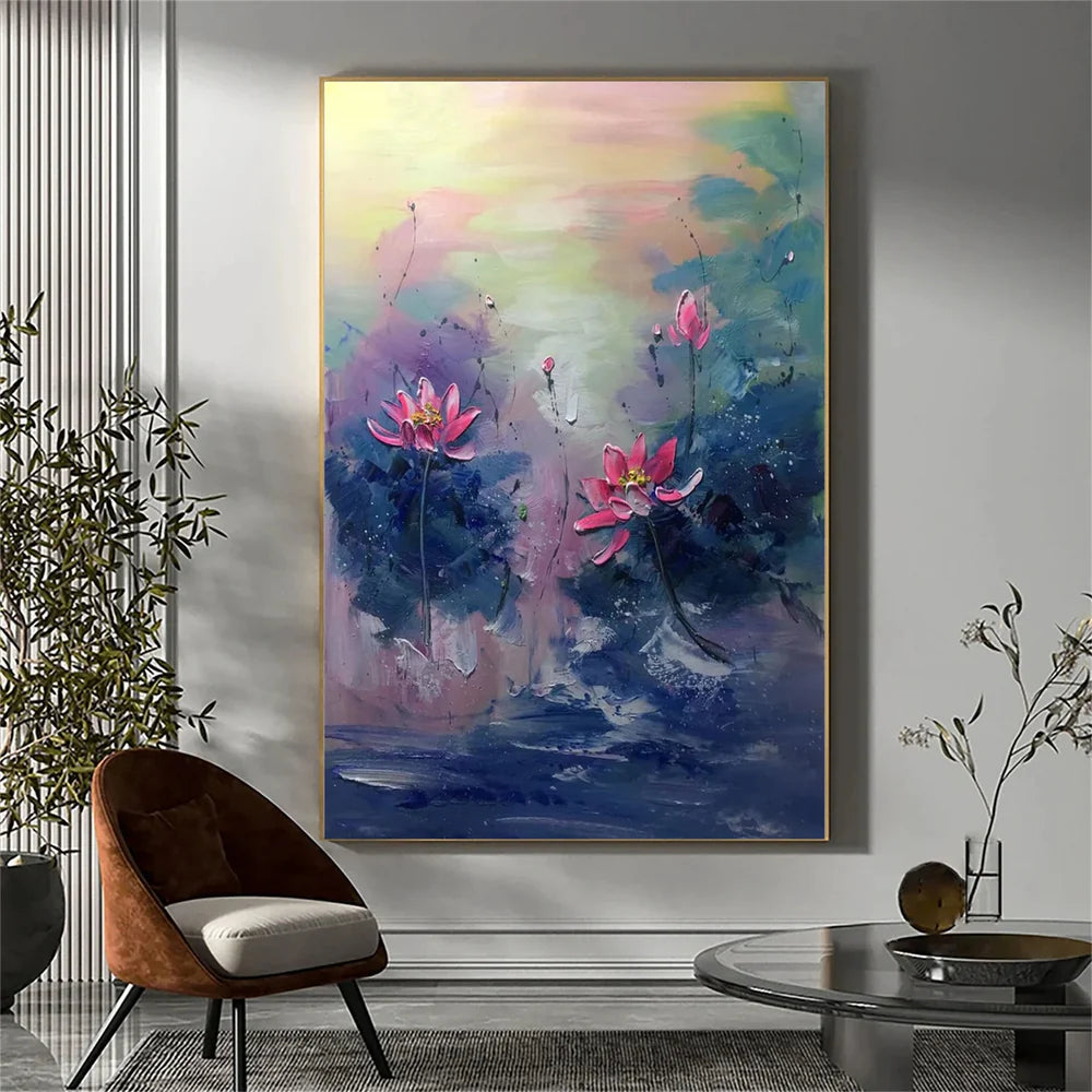 Abstract Flower And Tree Canvas Art #MF059