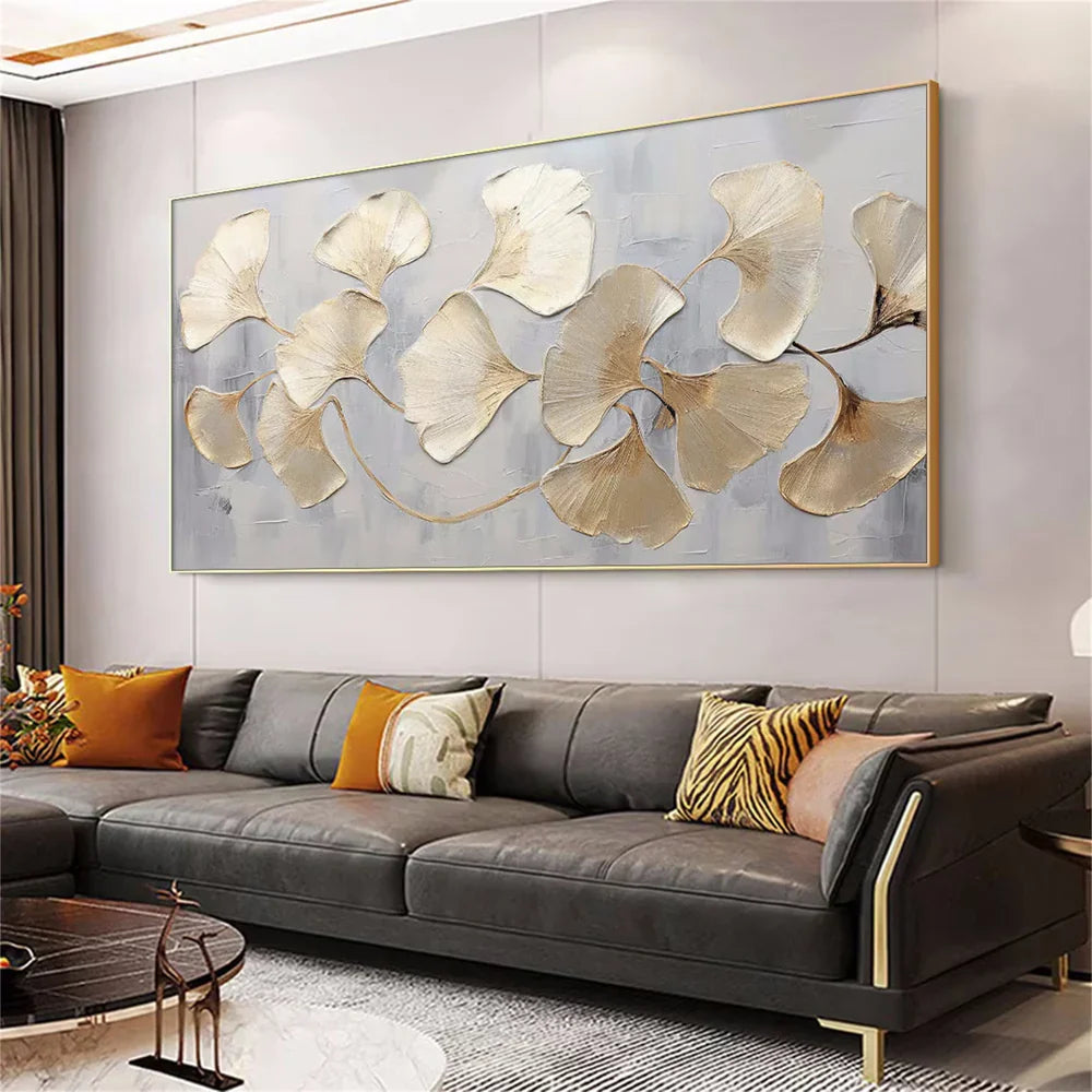 Abstract Flower And Tree Textured Canvas Art #MF001