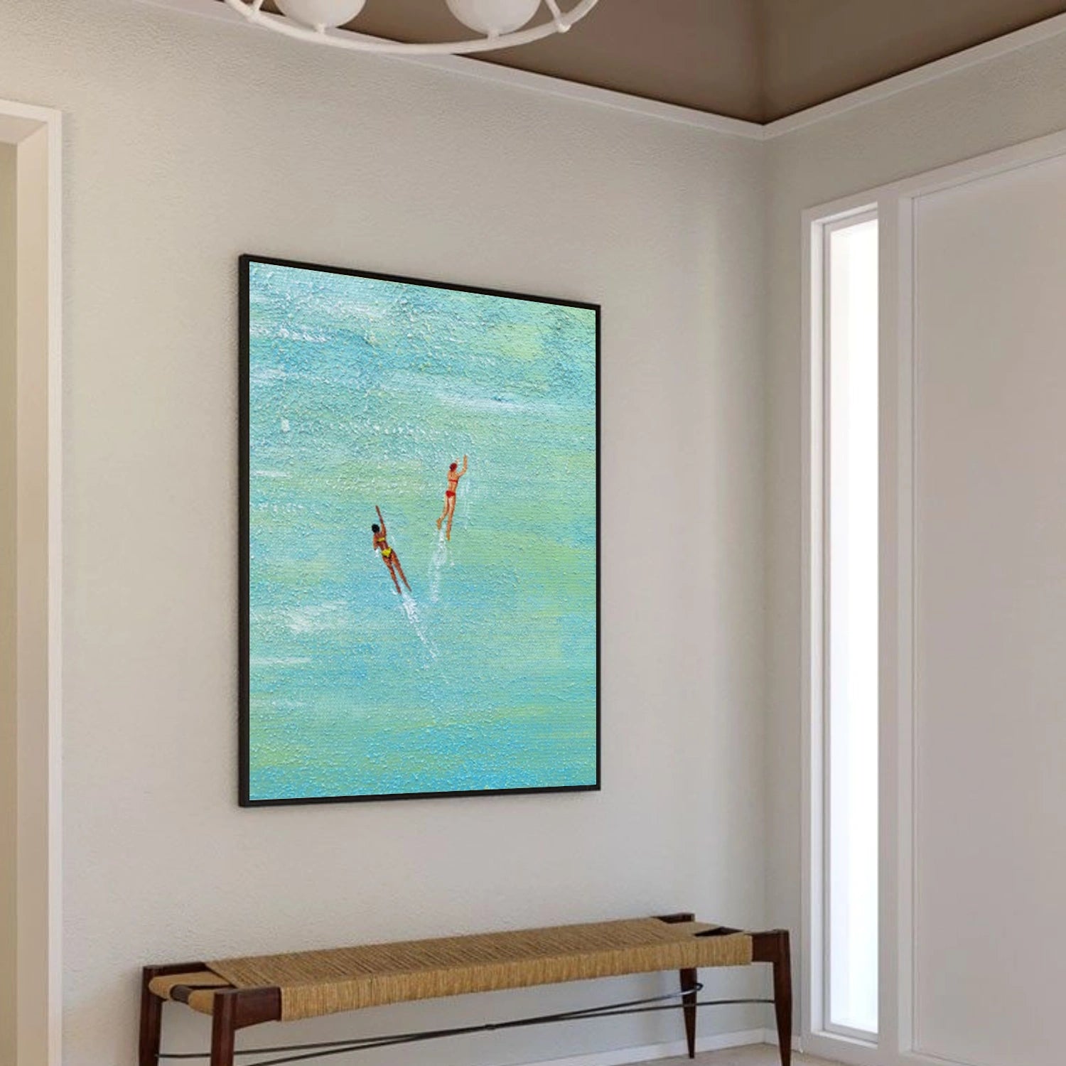Swimming Sport Canvas Painting #PB078