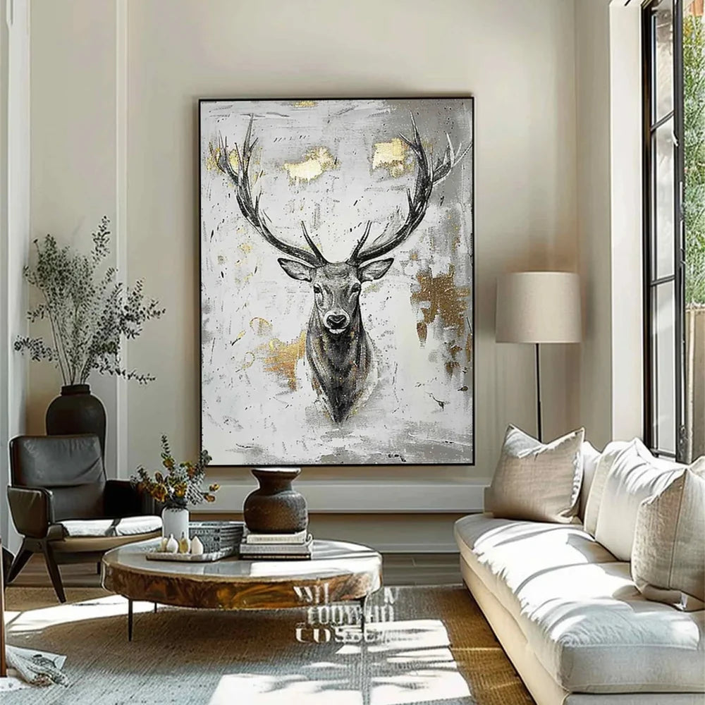 Abstract Animal Canvas Art #DW010