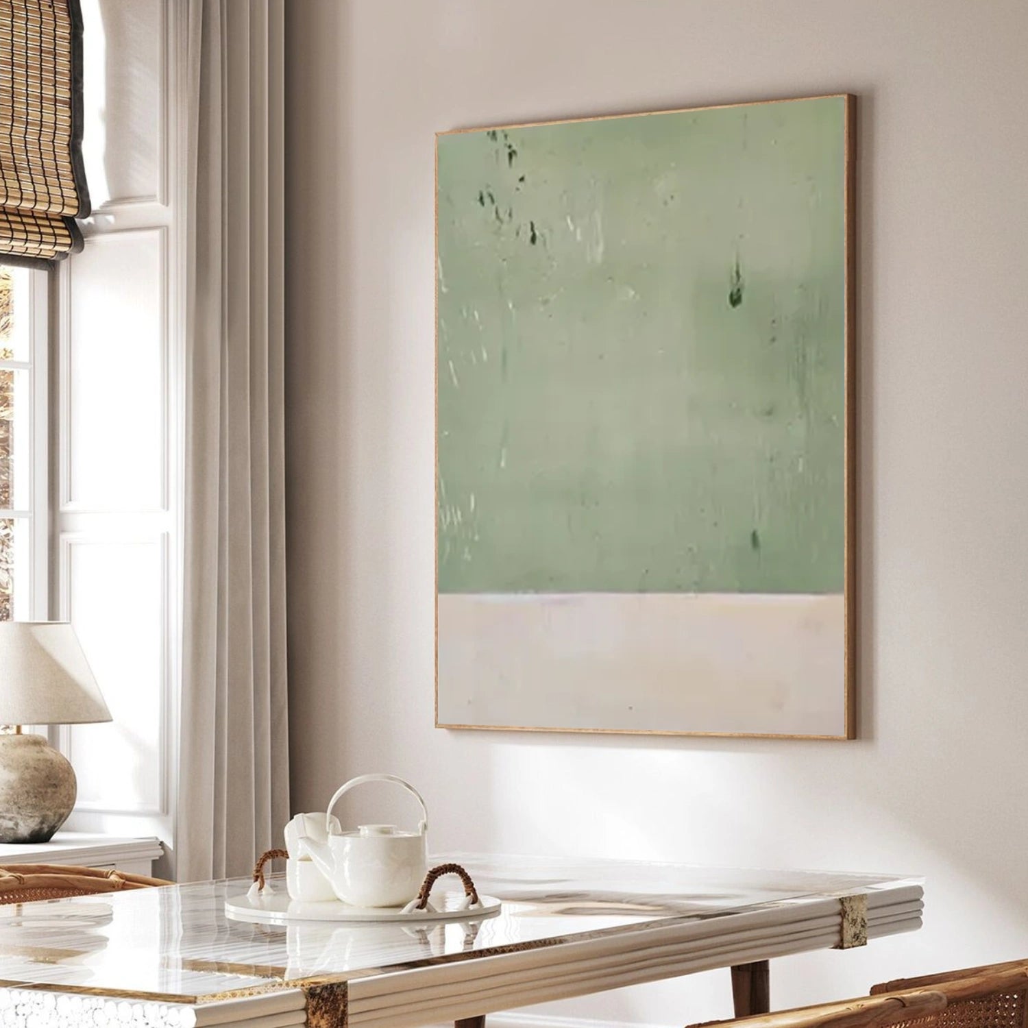 Green Minimalist Canvas Art #WM131