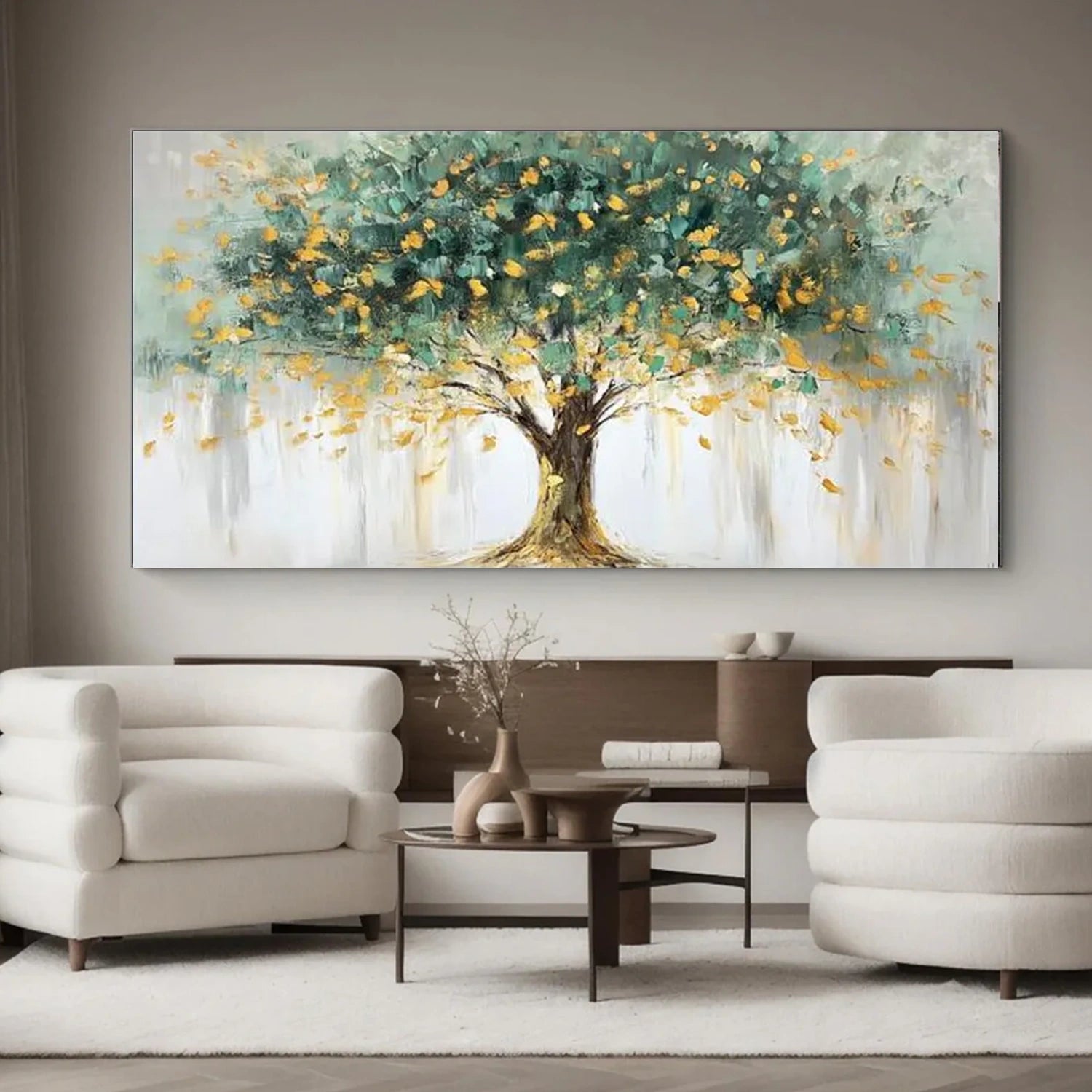 Abstract Flower And Tree Canvas Art #MF138