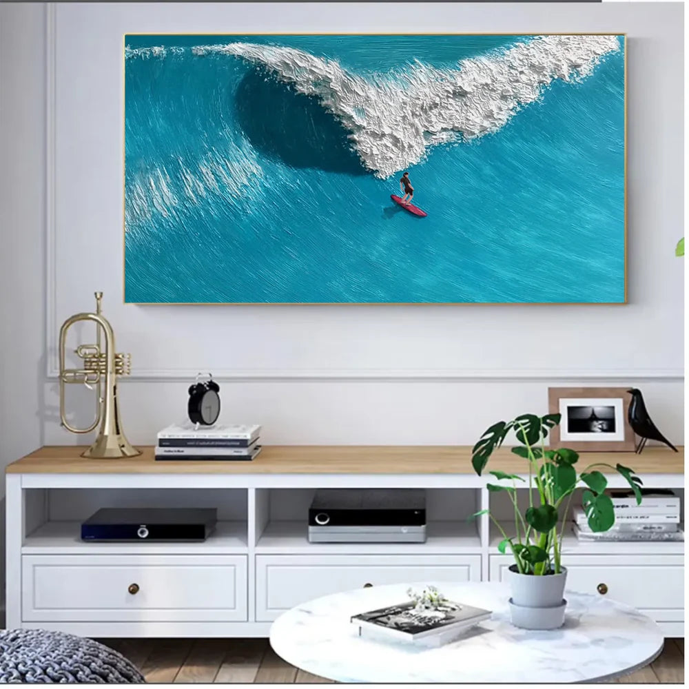 Surfing Sport Canvas Painting #PB021