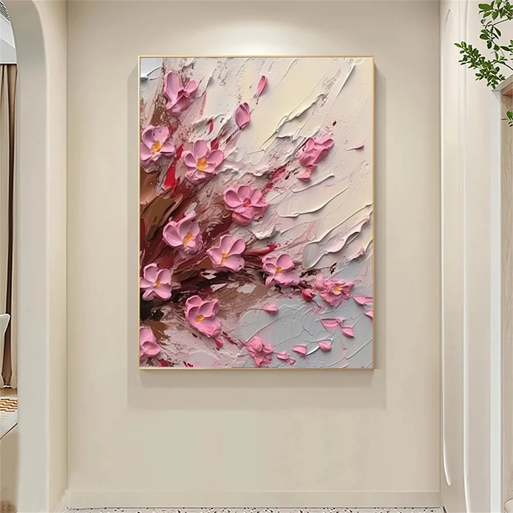Abstract Flower And Tree Textured Canvas Art Set of 2 #MF064