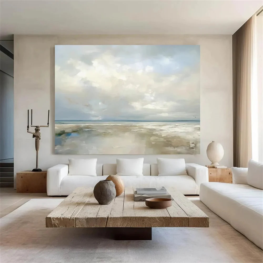Abstract Ocean And Sky Canvas Art # OC029
