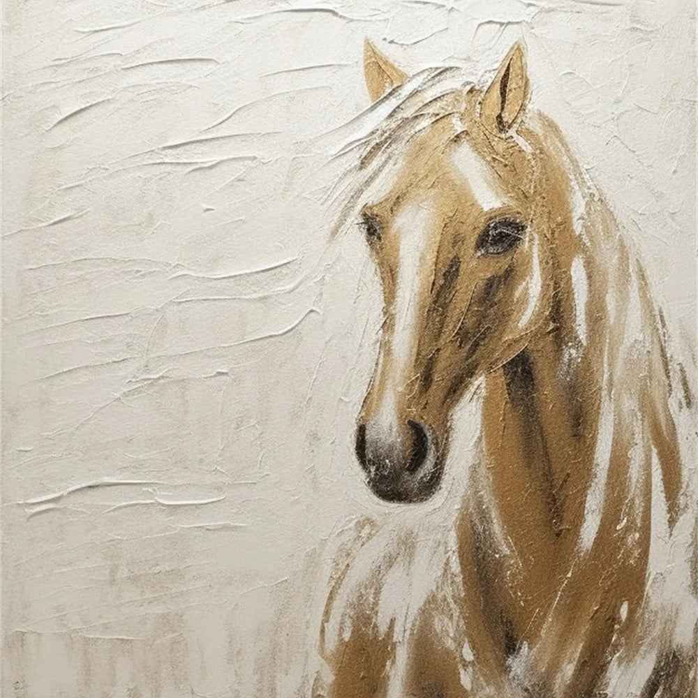 Abstract Animal Horse Canvas Art #DW006