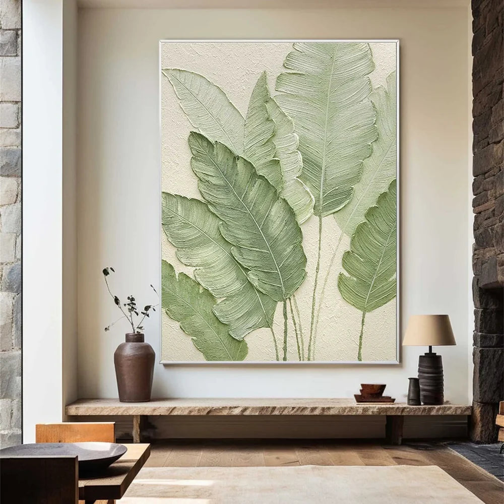 Abstract Flower And Tree Textured Canvas Art #MF065