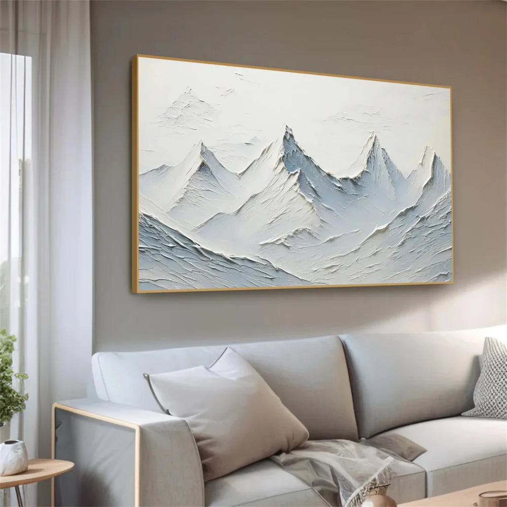 Minimalist Mountain Textured Canvas Art #BT028