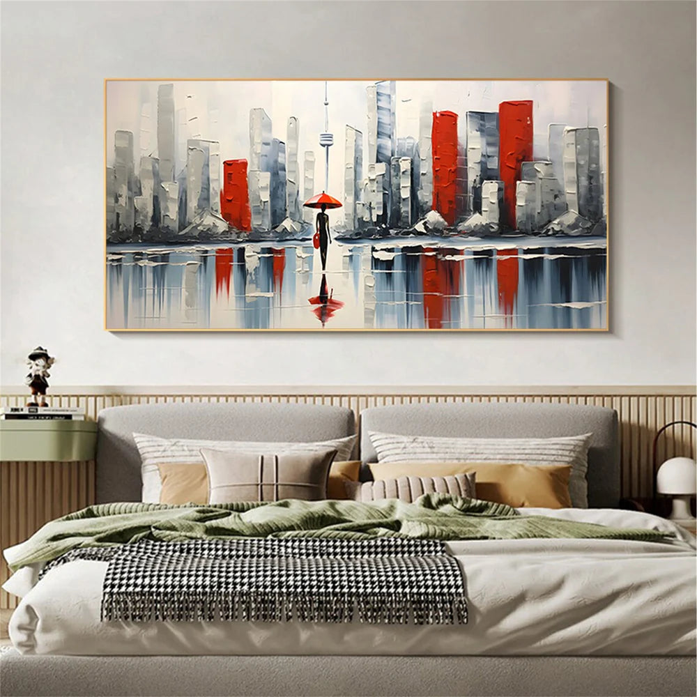 Abstract Urban Landscape Textured Painting #UL009