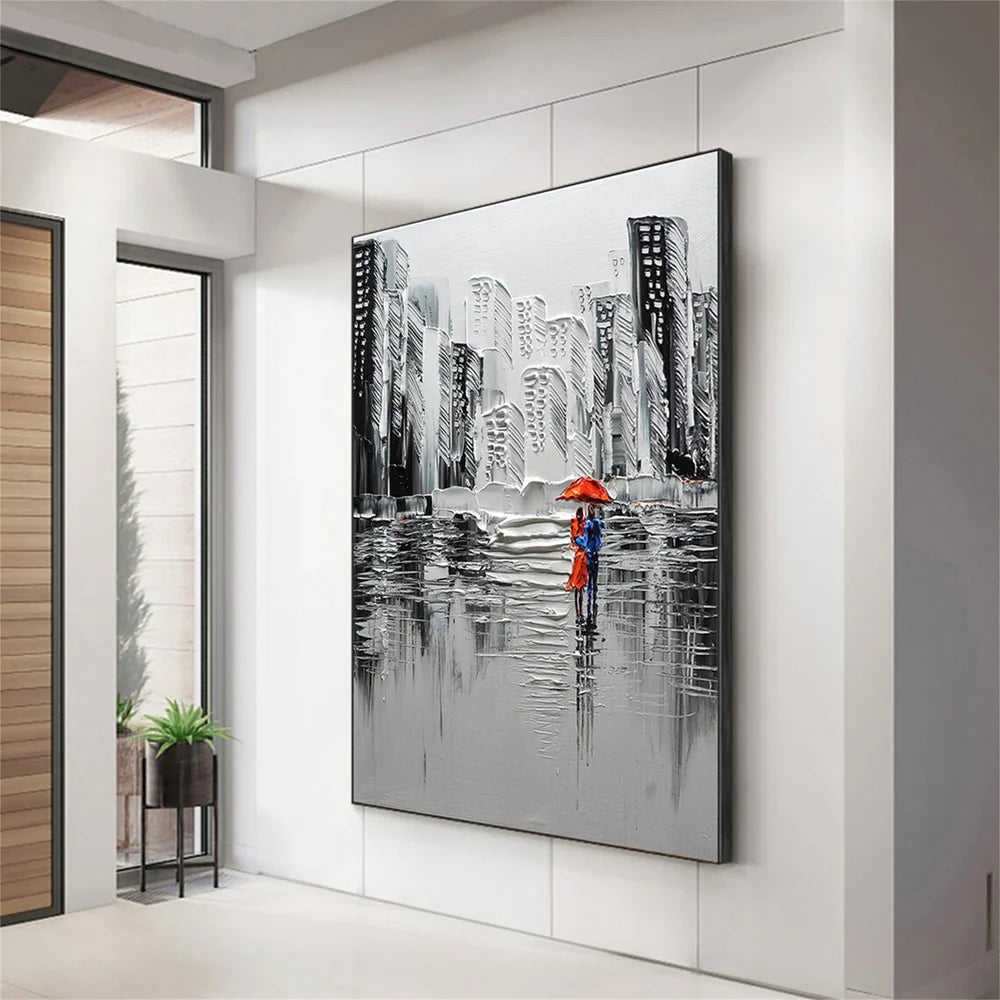 Abstract Urban Landscape Textured Painting #UL008